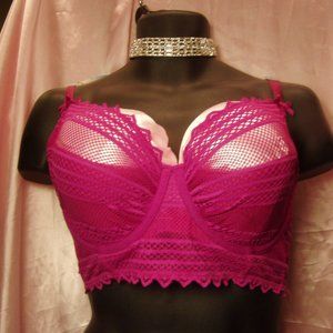 Cacique Balconette Underwire Bra Pink 44D